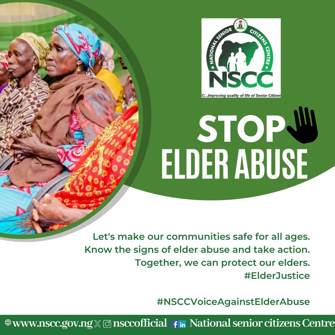 WORLD ELDER ABUSE AWARENESS DAY 2024 : NSCC DG Lends Voice