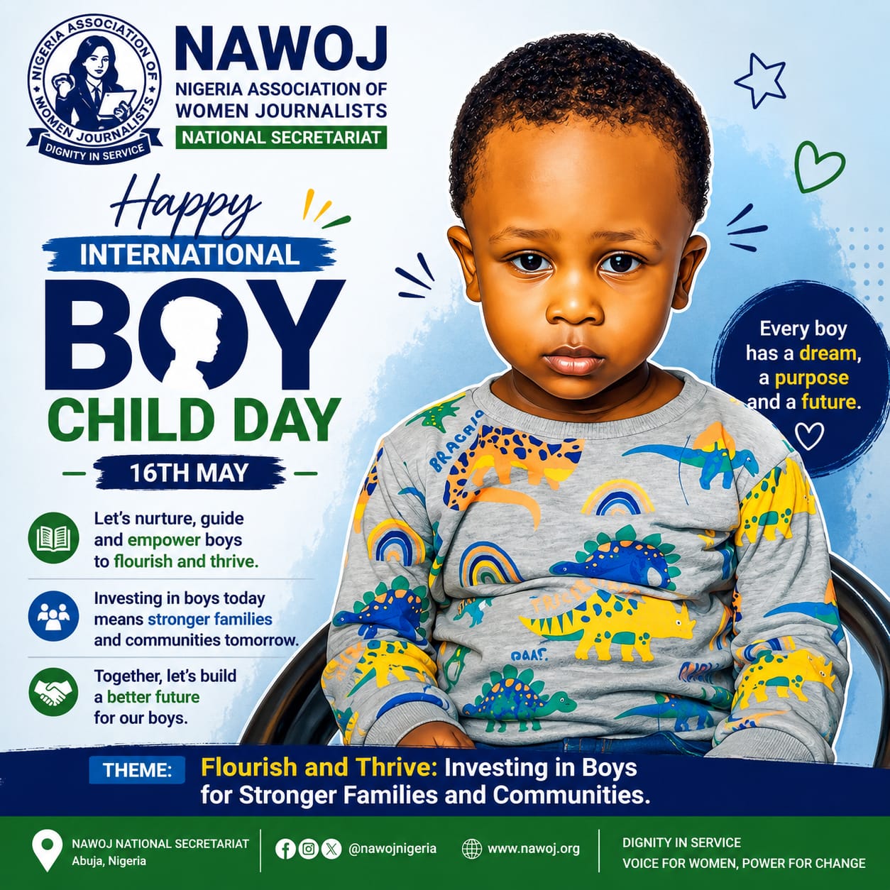 NAWOJ Calls for Collective Action to Protect, Empower the Boy Child on ...